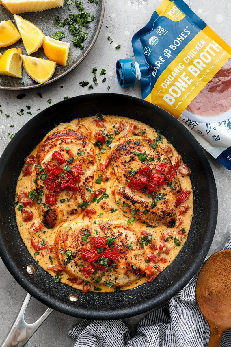 Creamy Sun-Dried Tomato Chicken
&ndash; Bare Bones