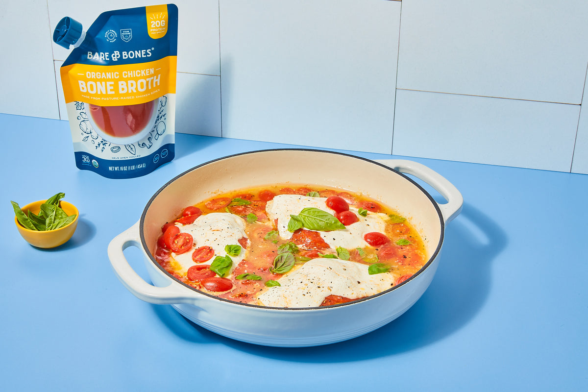 Caprese Chicken
&ndash; Bare Bones