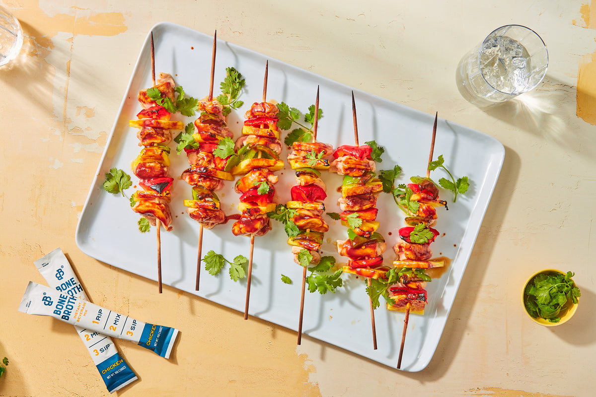 Hawaiian Chicken Kebabs Bare Bones