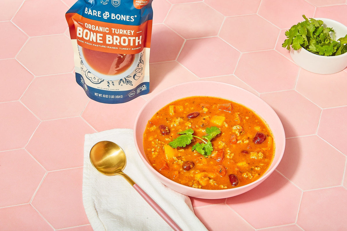Pumpkin Chili With Pork, Beer, and Beans
&ndash; Bare Bones