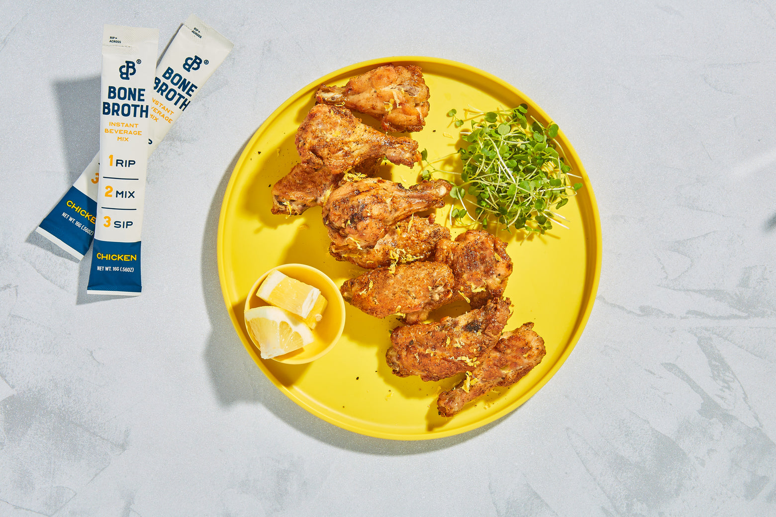 Ovenfried Lemon Pepper Party Wings Bare Bones