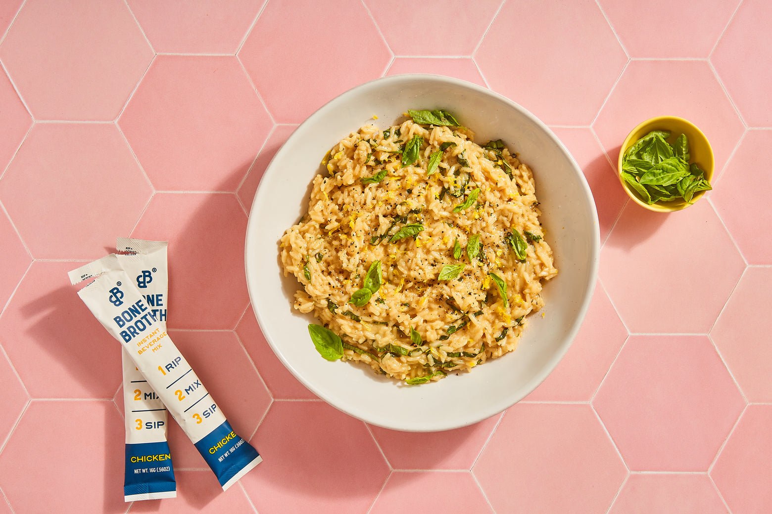 Cheesy Rice with Basil – Bare Bones