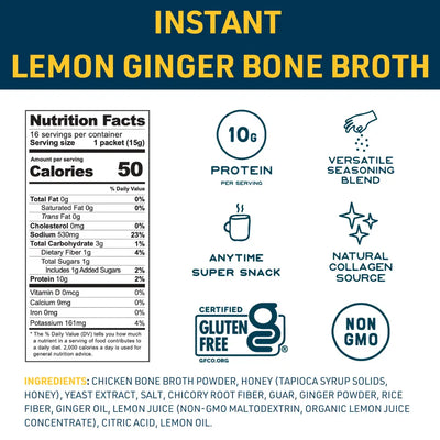 Lemon Ginger Nutrition Facts